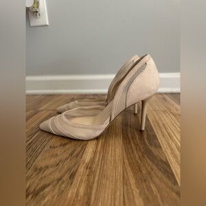 JLO JENNIFER LOPEZ Mandrea d'Orsay Pump Stiletto Heel Tan Womens Size 6.5 M